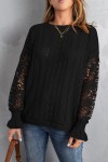 Jersey crochet negro