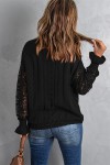 Jersey crochet negro
