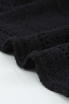 Black crochet sweater