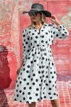 Robe à pois style vintage