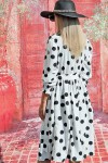 Set of 8 vintage style polka dot dresses