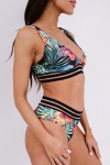 Bikini with tripical floral print