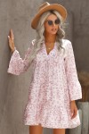 Pink leopard print dress