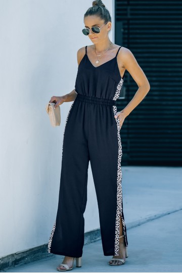 Loose black jumpsuit