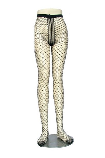 Wide fishnet tights