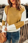 Ocher herringbone sweater