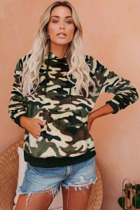 Army print sweater