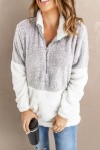 Oversized Gray Fleece Sweater