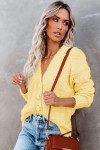 Yellow buttoned sweater