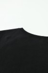 Jersey nero con mangas abullonadas