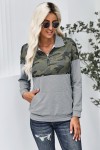 Pull gris avec camouflage