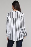Black striped blouse
