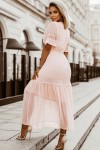 vestido rosa largo