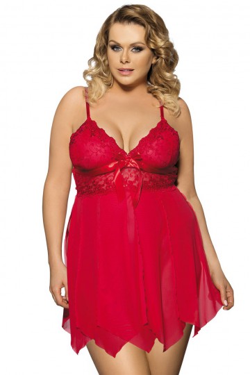 Plus size nightie and thong