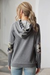 Sweat-shirt gris à capuche