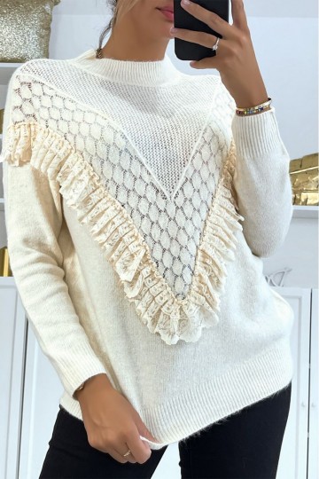 Chic beige sweater