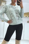 jumper with lace insert and basic fit