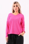 Jersey fluido fucsia