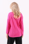 Loose fuchsia jumper