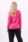 Loose fuchsia jumper