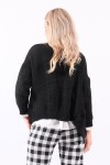 Black knit cardigan
