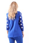 Blue sleeveless jacket