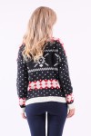 Navy blue jumper with pattern