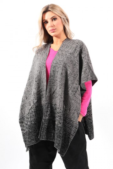 Sequined gray shawl