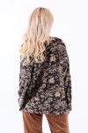 Black sweater with floral print