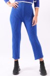 Blue elastic pants