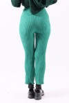 Pantalon élastique vert