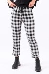 Wide checked trousers