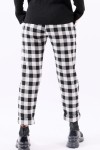 Wide checked trousers