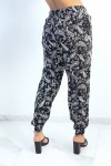 Flowing black pants with Aztec pattern with pretty bow at the waist.