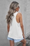White tank top with short sleeves