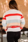 Suéter con bloques de color