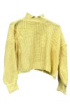 Pull en tricot jaune 