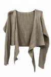 Taupe wrap top 
