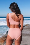 Pink asymmetric bikini