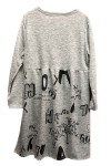 Pull robe gris