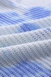 Sky Blue Tie Dye Print Knit Tank Top