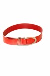 Basic red belt with silver buckle.