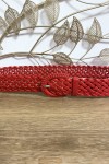 Faux leather braided belt For women.
