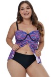 Purple nuanced bikini top