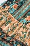 Combi-short à manches courtes et boutons floraux multicolores