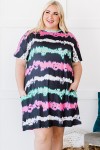 Robe tie and dye grande taille