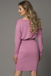 Robe vieux rose manches longues