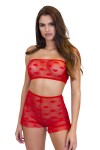 Red heart lingerie set