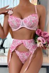 Pink sexy lingerie set
