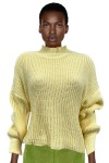 Yellow knit sweater 